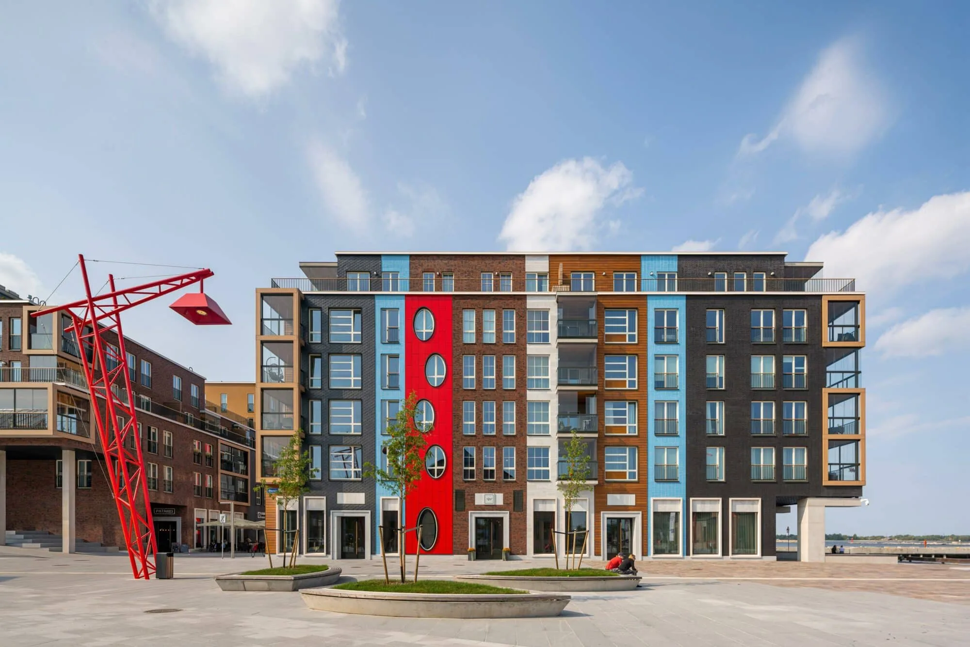 Luxury apartment building exterior